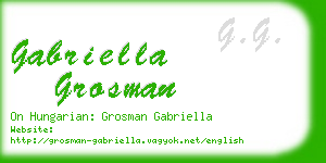 gabriella grosman business card